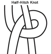 Diagram of a Half-Hitch Knot